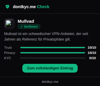 Hoher Trust-Score