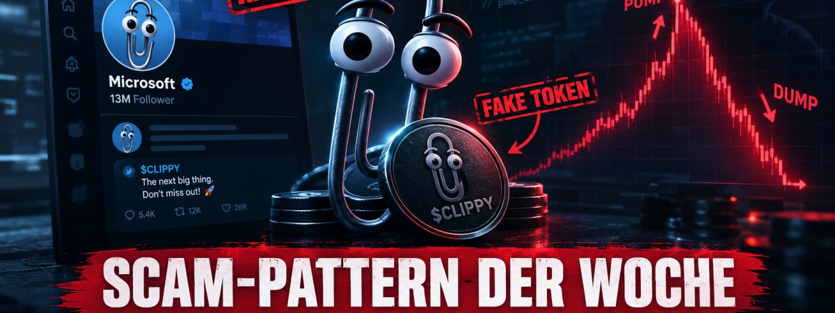 Scam-Pattern der Woche: Microsofts X-Account gehackt, um Fake-Token "$Clippy" zu pumpen