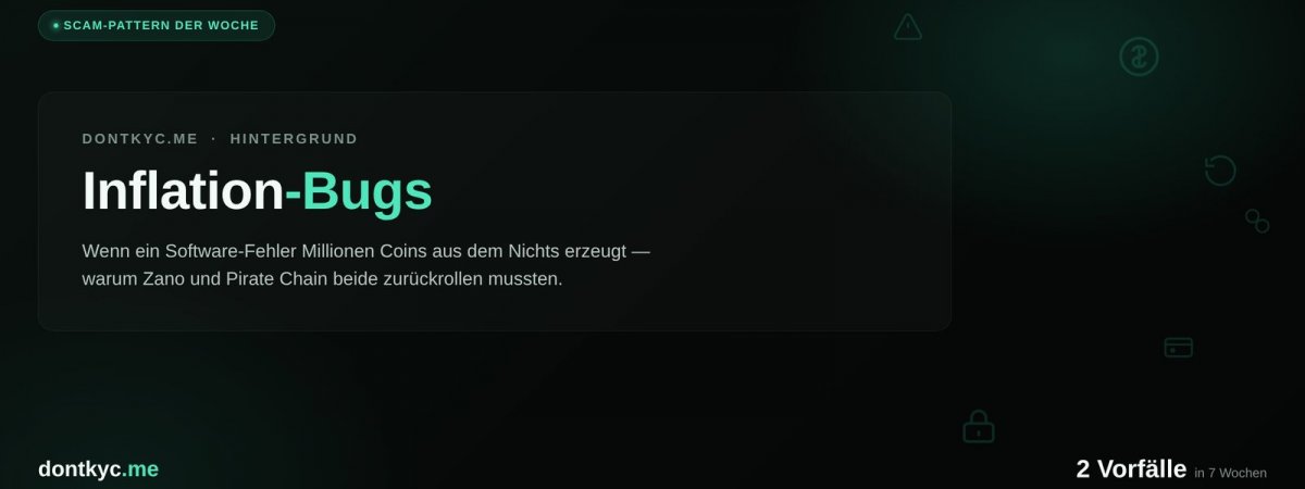 Scam-Pattern der Woche: "Inflation-Bugs" – wenn ein Software-Fehler Millionen aus dem Nichts erzeugt