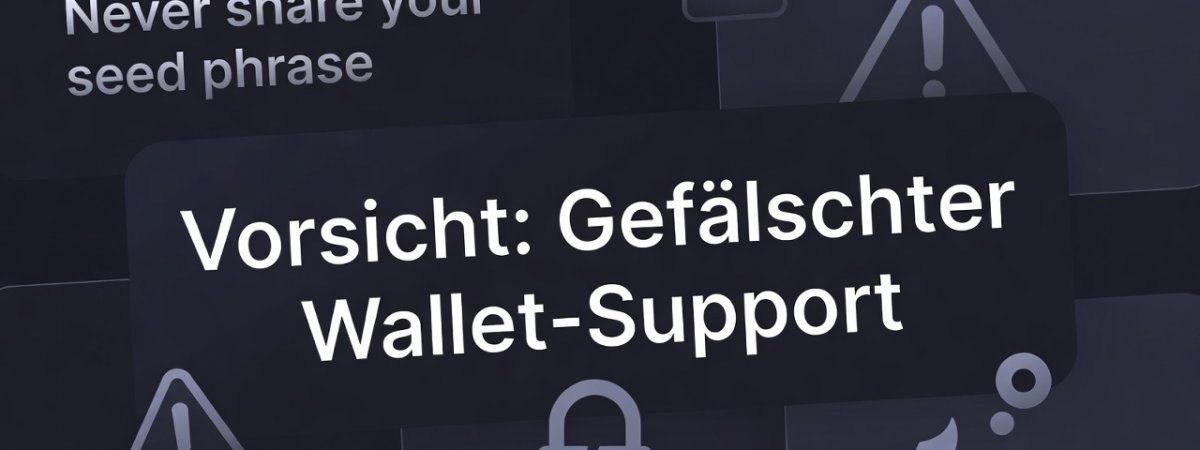 Vorsicht: Gefälschter Wallet-Support fragt nach der Seed-Phrase
