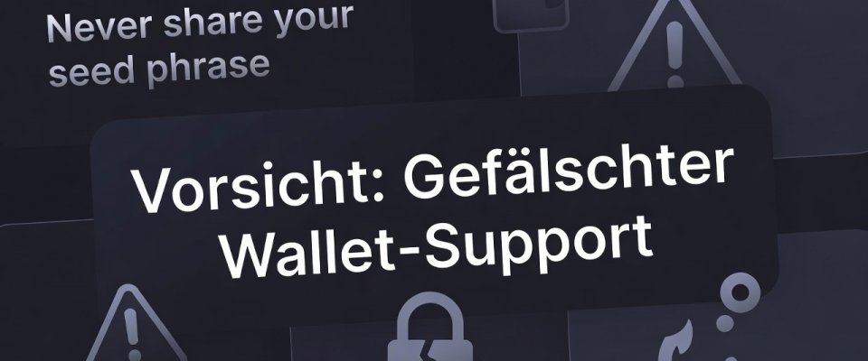 Vorsicht: Gefälschter Wallet-Support fragt nach der Seed-Phrase